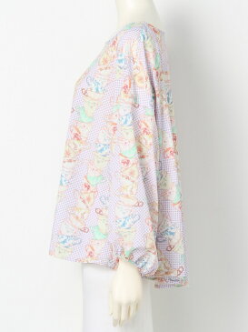 【SALE/66%OFF】franche lippee L-size franche lippee L-size/ティーカップタワーゆったりブラウス フランシュリッペ シャツ/ブラウス【RBA_S】【RBA_E】【送料無料】