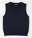 COMME CA ISM ベーシック ニット ベスト(100-130cm) コムサイズム トップス ベスト・ジレ ブラック グレー ネイビー