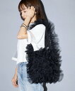 【SALE/69%OFF】SETUP7 SETUP7/(U)フリルワンショルダーバッグ セットアップセブン バッグ ショルダーバッグ ブラック ホワイト ブルー(4)