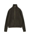 TOMORROWLAND MEN ウール カシミヤ シルク ジップアップ ニットブルゾン トゥモローランド トップス ニット グレー【送料無料】