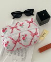 Pochi Pouch Pochi Pouch/(W)Pochi Pouch/ボックス型 キルティング マルチ ポーチ チェルカ 財布・ポーチ・ケース ポーチ ブルー ピンク