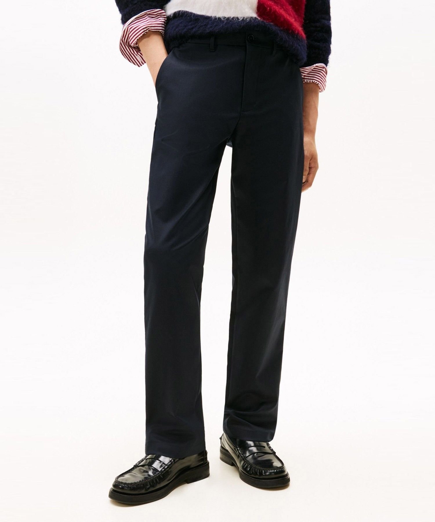 【SALE／40%OFF】TOMMY HILFIGER デントンテンセルストレッチパンツ トミーヒルフィガー パンツ チノパンツ ネイビー カーキグリーン【送料無料】