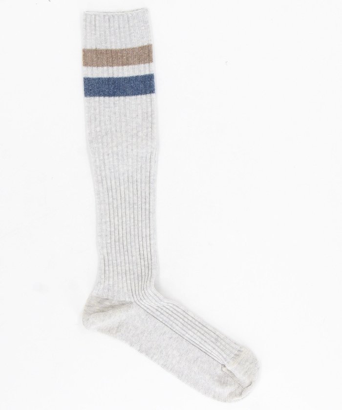 【SALE／31%OFF】BASERANGE RACE KNEE SOCKS フリークスストア 靴下・レッグウェア 靴下 ブルー グレー