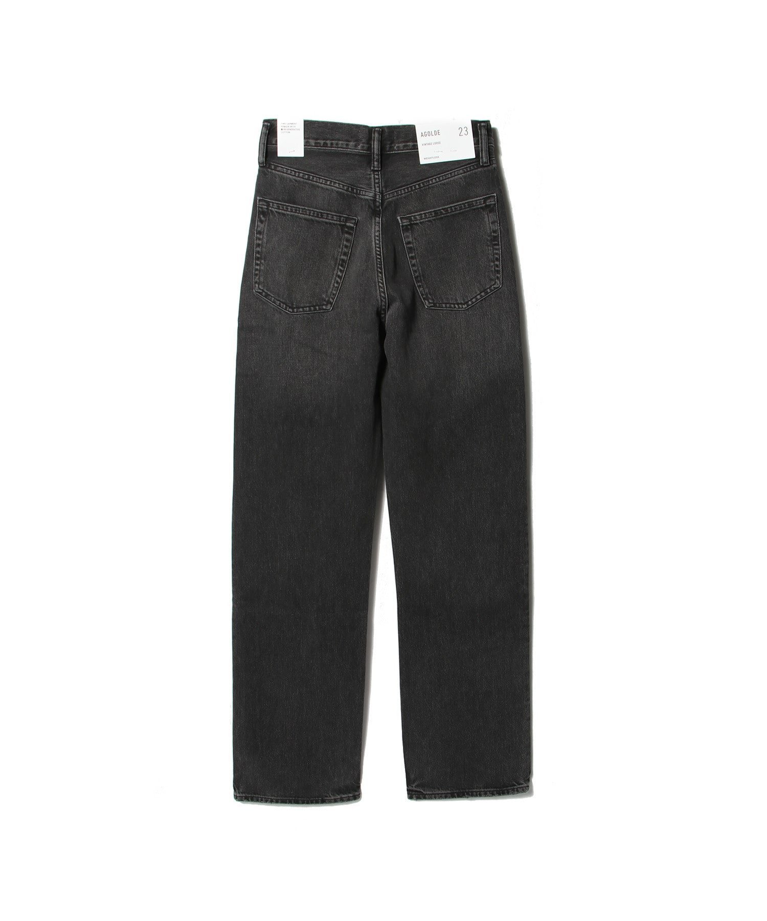 AGOLDE / VINTAGE LOOSE デニムパンツ エストネーション パンツ ジーンズ・デニムパンツ ブラック