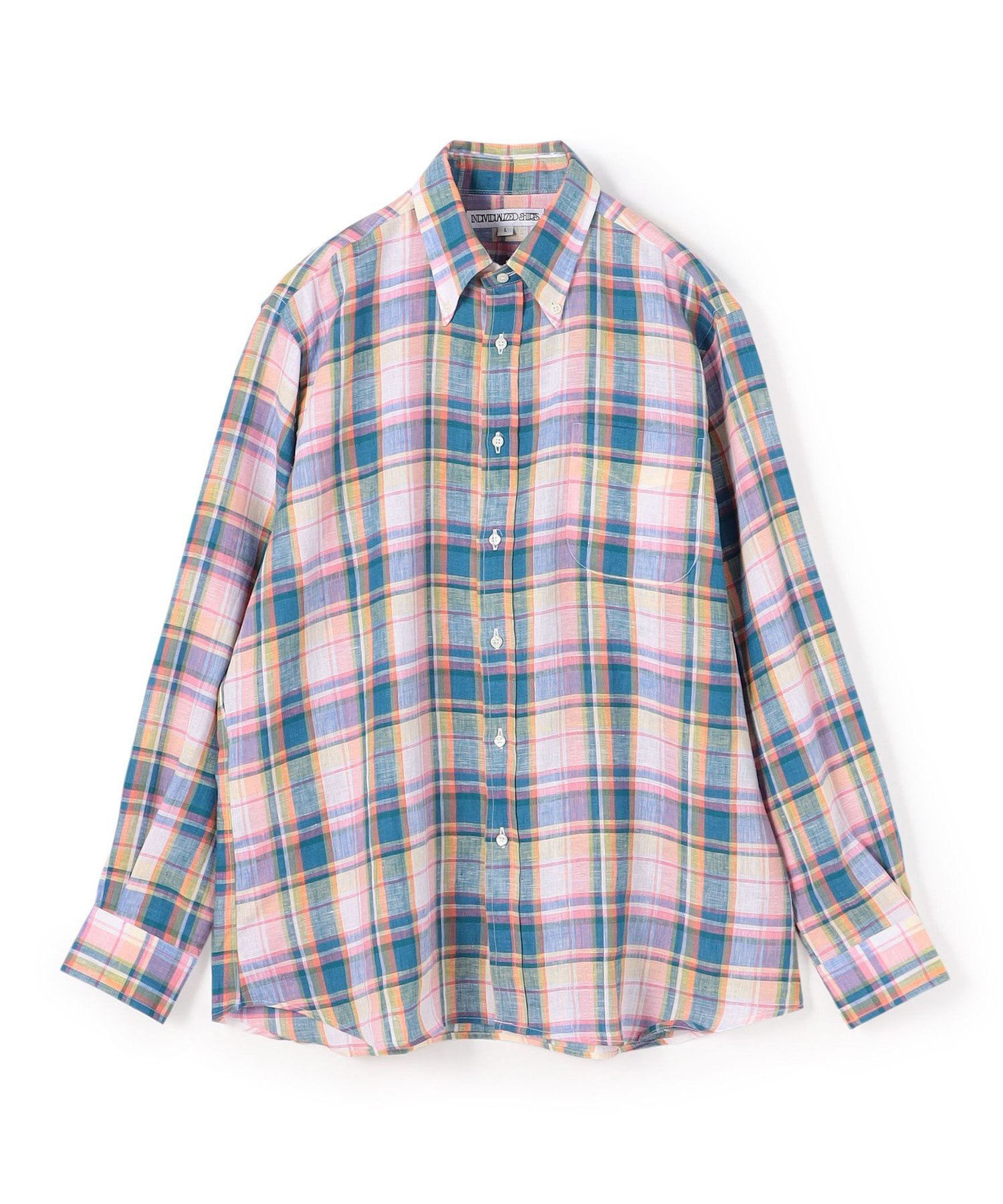 トゥモローランド TOMORROWLAND BUYING WEAR 【別注】INDIVIDUALIZED SHIRTS リネン ボタンダウンシャツ トゥモローランド トップス シャツ・ブラウス【送料無料】