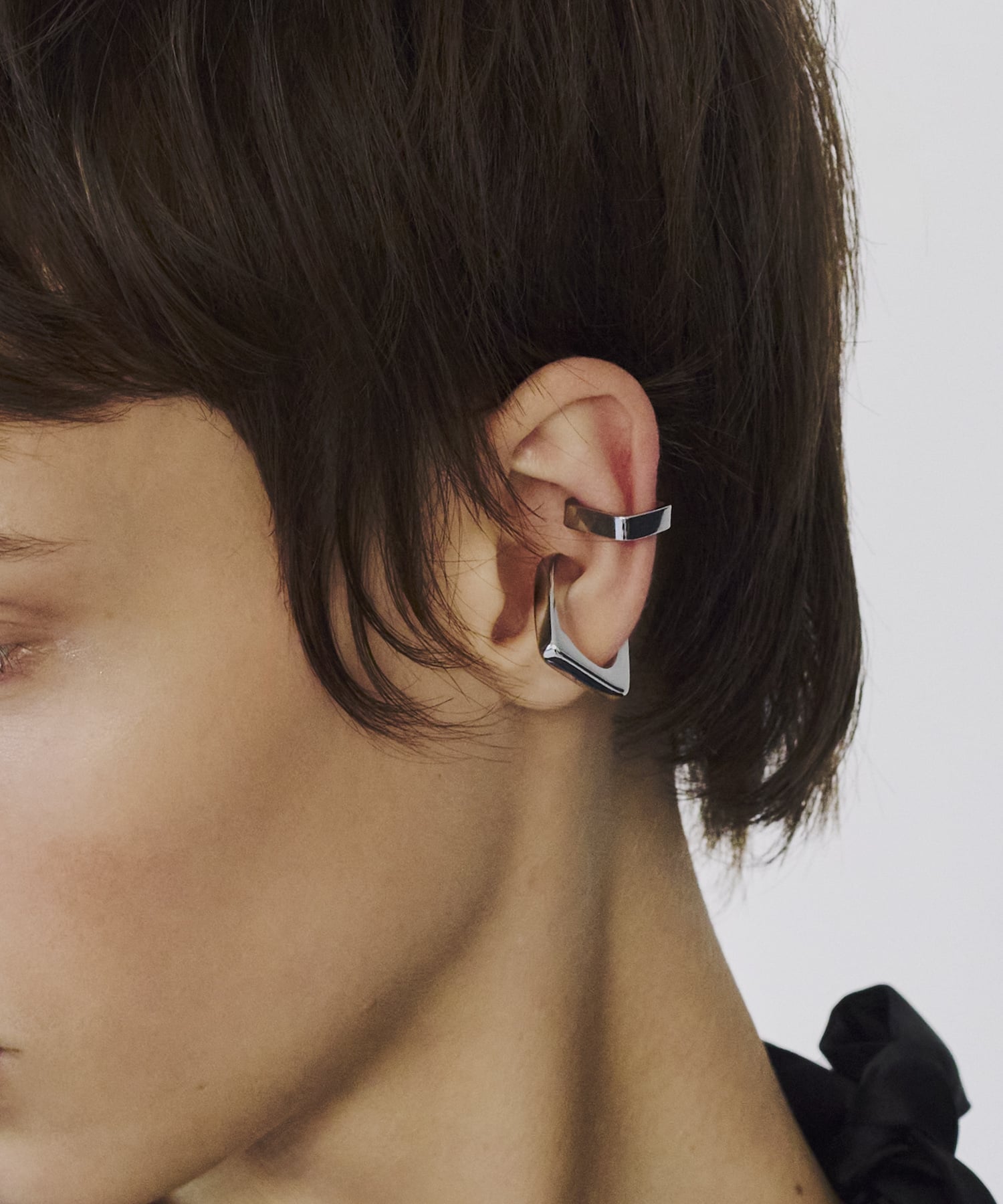 GOLDY スクエア ライン セット イヤーカフ ゴールディ アクセサリー・腕時計 イヤリング・イヤーカフ シルバー ゴールド