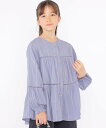 【SALE/40%OFF】SHIPS KIDS SHIPS KIDS:140~150cm / スナップ ボタン ティアード ブラウス シップス トップス シャツ...