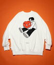 【SALE/65%OFF】Kurt Wu two side hug heart 刺繍 CREW SWEAT 24AW フリークスストア トップス スウェット・ト...