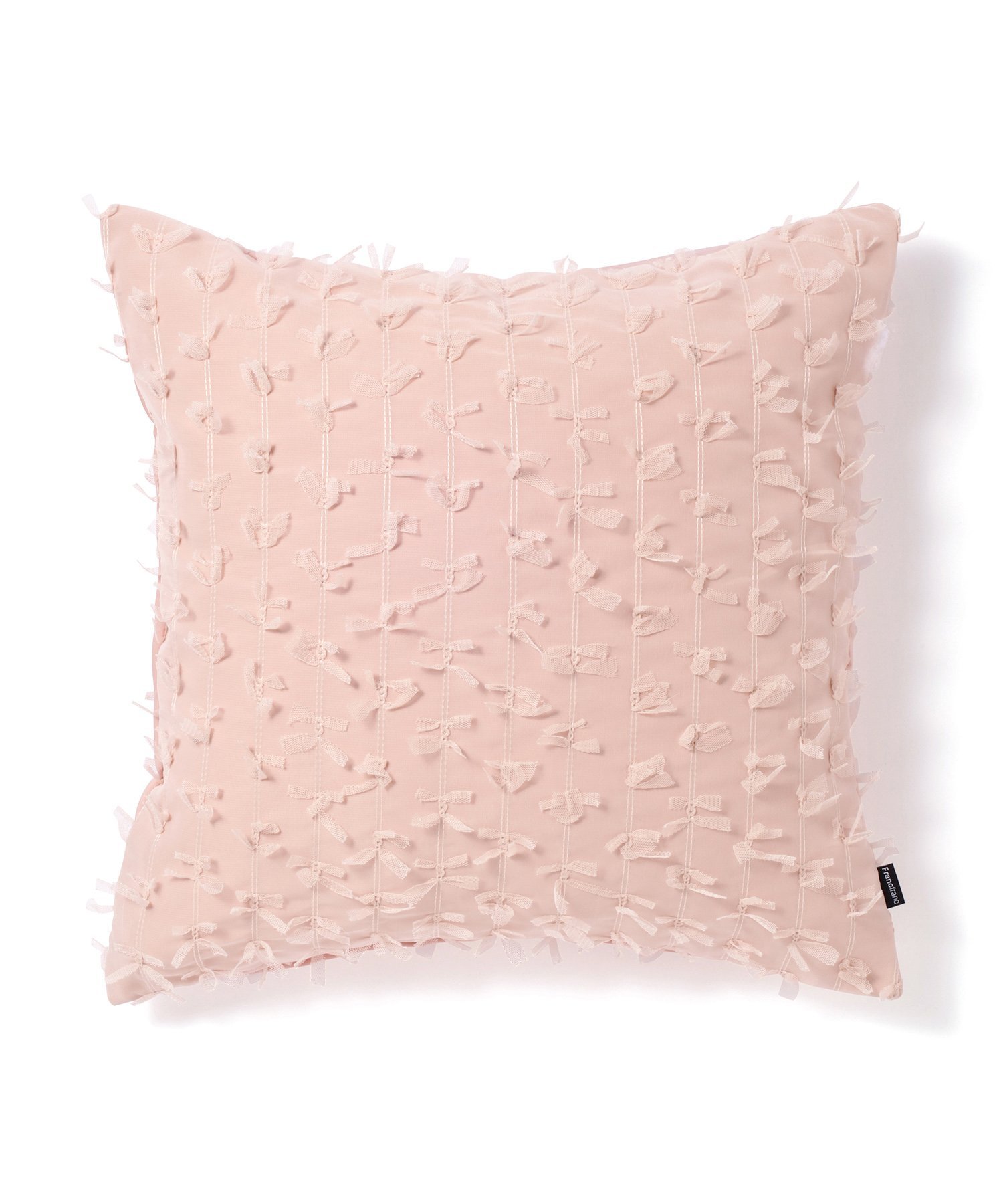 【SALE／50%OFF】Francfranc チュールリボン クッションカバー 450*450 ピンク(B-083) フランフラン インテリア・生活雑貨 クッション・クッションカバー ピンクのサムネイル