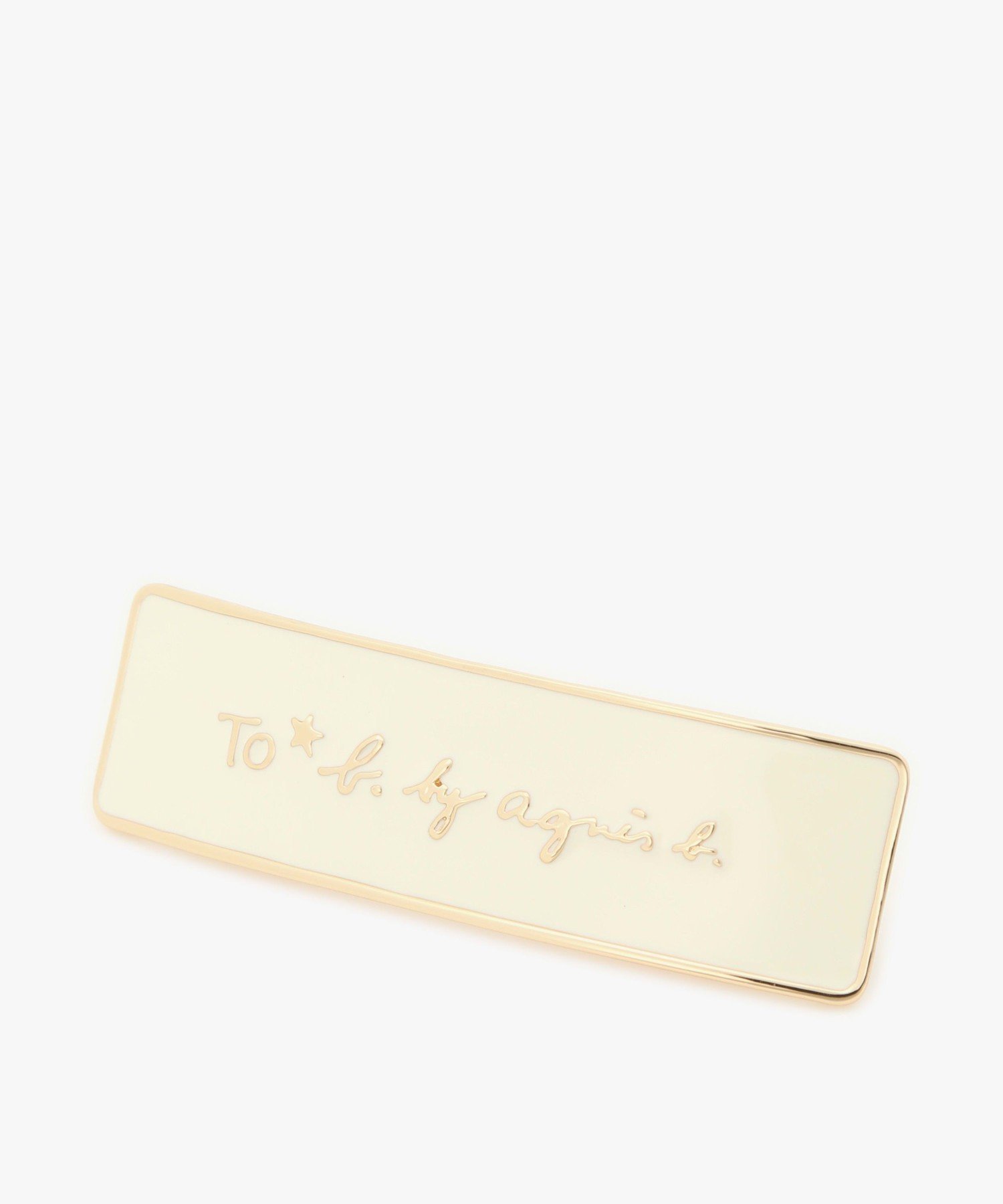 【SALE／46%OFF】To b. by agnes b. カラーヘアバレッタ アニエスベー ヘアアクセサリー その他のヘアアクセサリー ホワイト