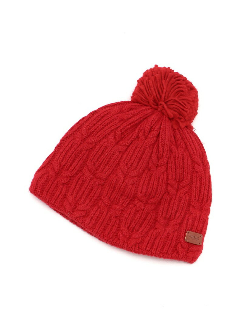 【SALE／50%OFF】AIGLE ジョリビーニー エーグル 帽子 ニット帽・ビーニー レッド ホワイト ブラックのサムネイル