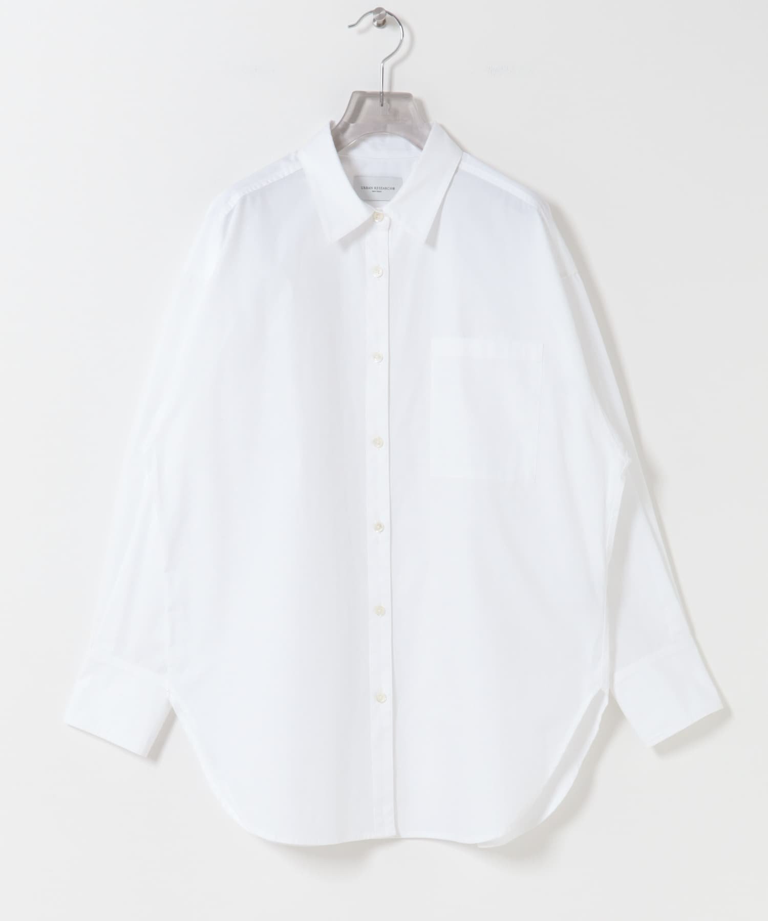 new basic BROAD BIG SHIRTS アーバンリサーチ トップス シャツ・ブラウス ブルー ホワイト