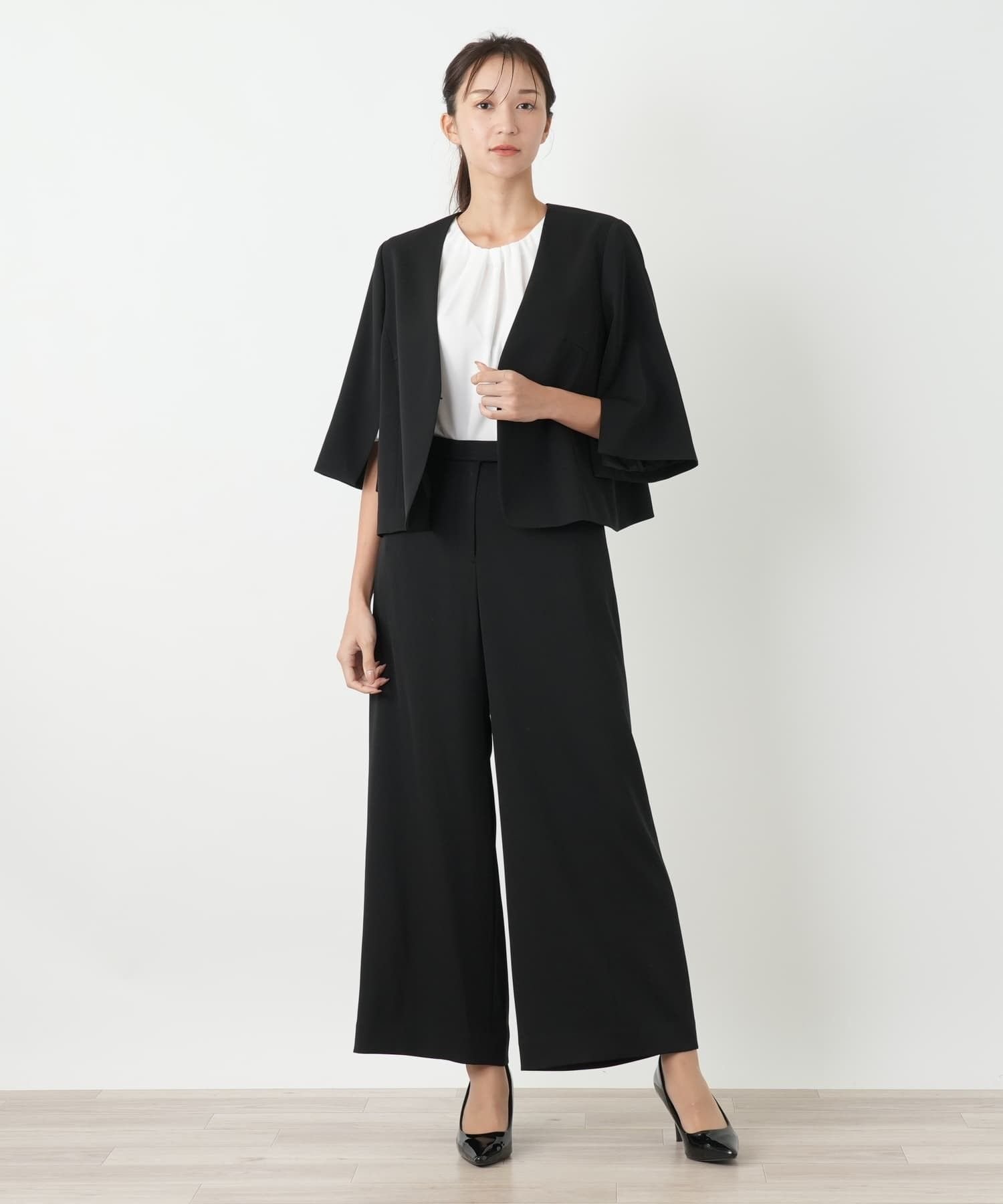 Leilian PLUS HOUSE パンツ【BOURGE】 レリアン プラスハウス パンツ その他のパンツ ブラック