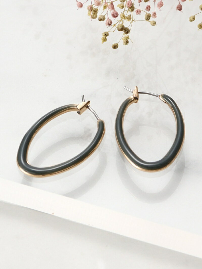 【SALE／50%OFF】Afternoon Tea LIVING フープピアス アフタヌーンティー・リビング アクセサリー・腕時計 ピアス グリーン