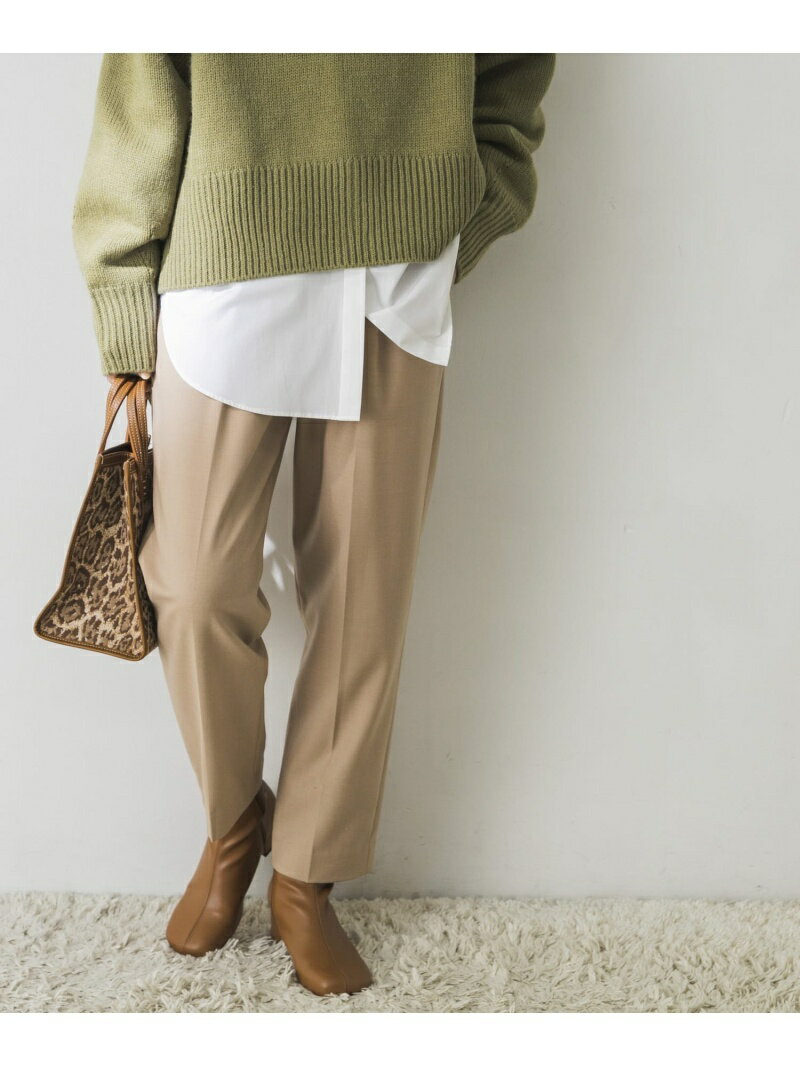 【SALE／75%OFF】URBAN RESEARCH ウォッシャブルウールドロストテーパードパンツ アーバンリサーチ パンツ その他のパンツ ベージュ グレー ブラックのサムネイル