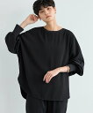 BARNYARDSTORM ドルマンスリーブダブルクロスプルオーバー【WEB限定カラー】 バンヤードストーム トップス カットソー・Tシャツ ブラック グレー ...