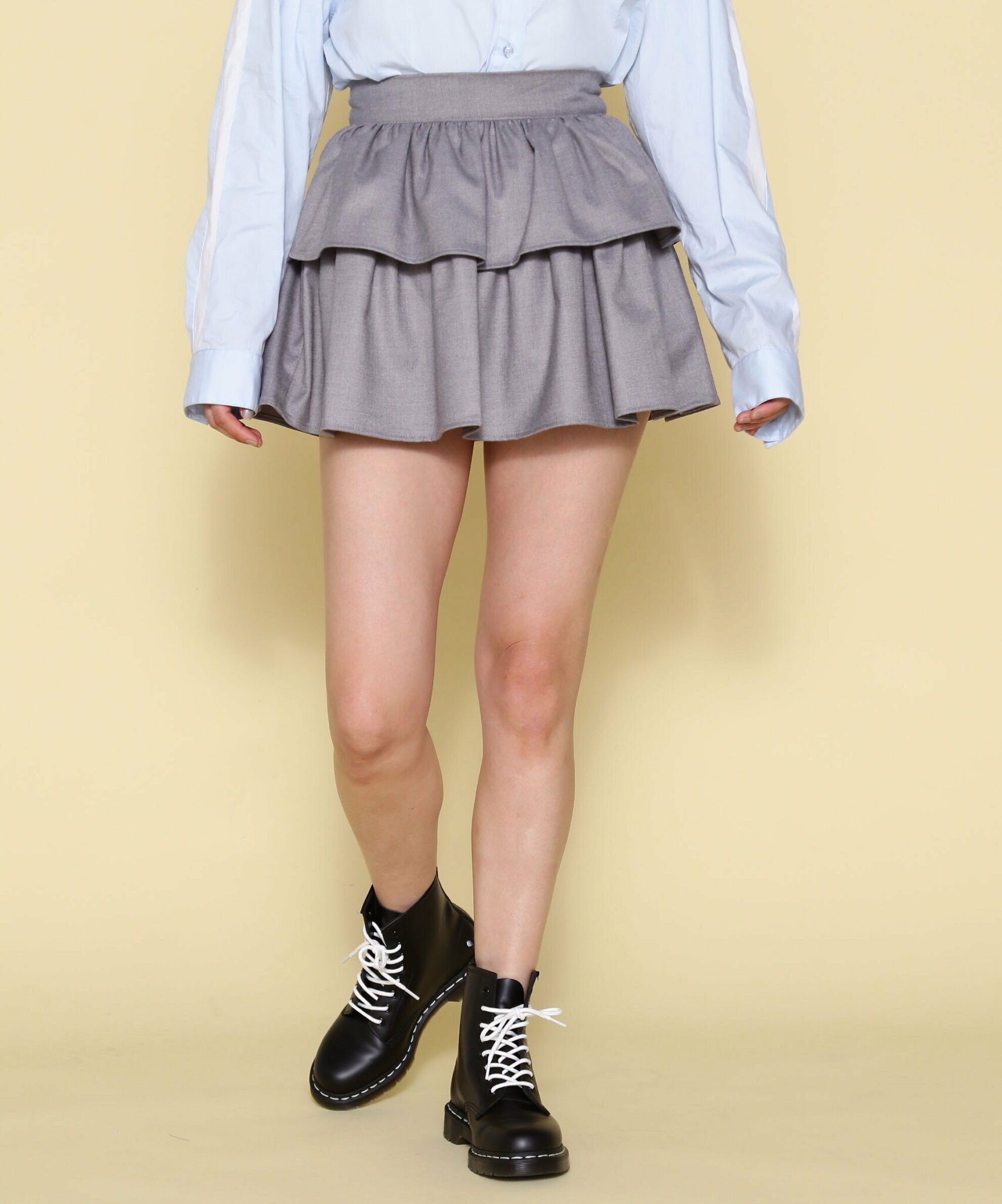 【SALE/55%OFF】LHP NORA/ノラ/レイヤーミニスカート エルエイチピー スカート その他のスカート グレー【送料無料】