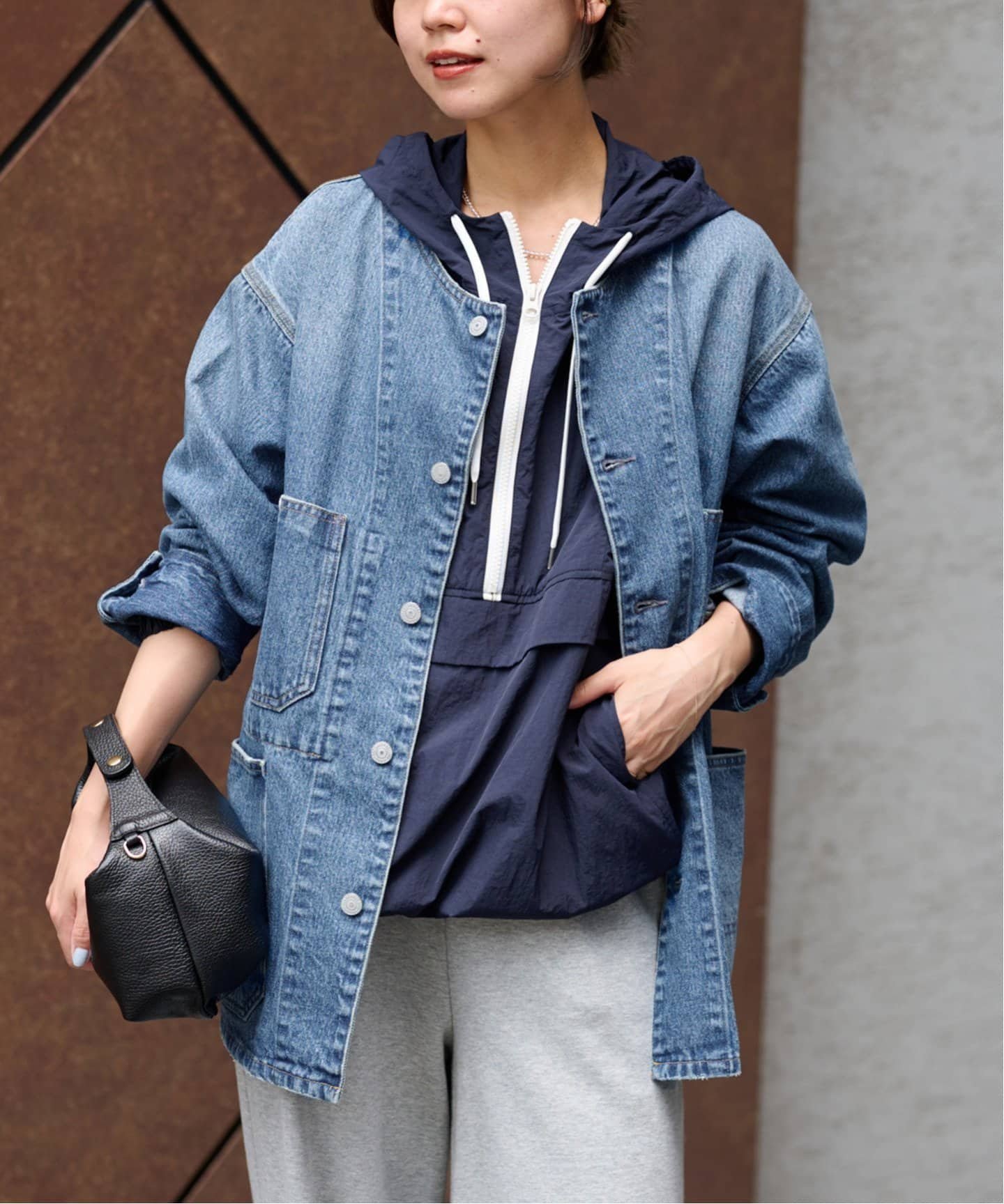 JOURNAL STANDARD relume 11.5ozデニムカバーオールジャケット ジャーナル スタンダード レリューム ジャケット・アウター カバーオール・ワークジャケット【送料無料】のサムネイル