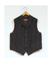 Nigel Cabourn MAN / ブラックスミスベスト - ストライプ ナイジェル・ケーボン トップス その他のトップス グレー【送料無料】