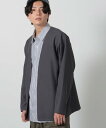 【SALE/33%OFF】LAKOLE 【セットアップ可】リラックスシャツカーディガン ラコレ トップス その他のトップス グレー ネイビー