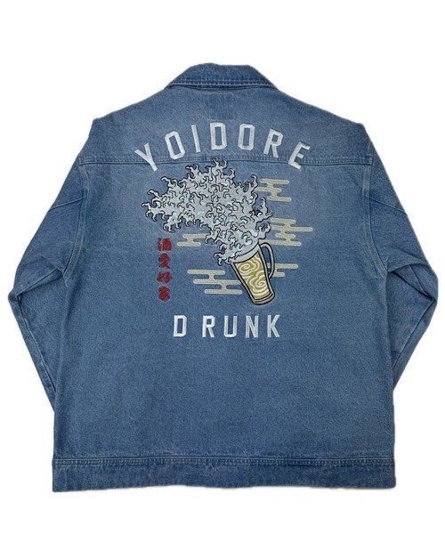 SELECT BRANDS YOIDORE/酔いどれ 浮世絵 ビール デニムジャケット(MENS) ジャックローズ ジャケット・アウター ブルゾン・ジャンパー ブルー