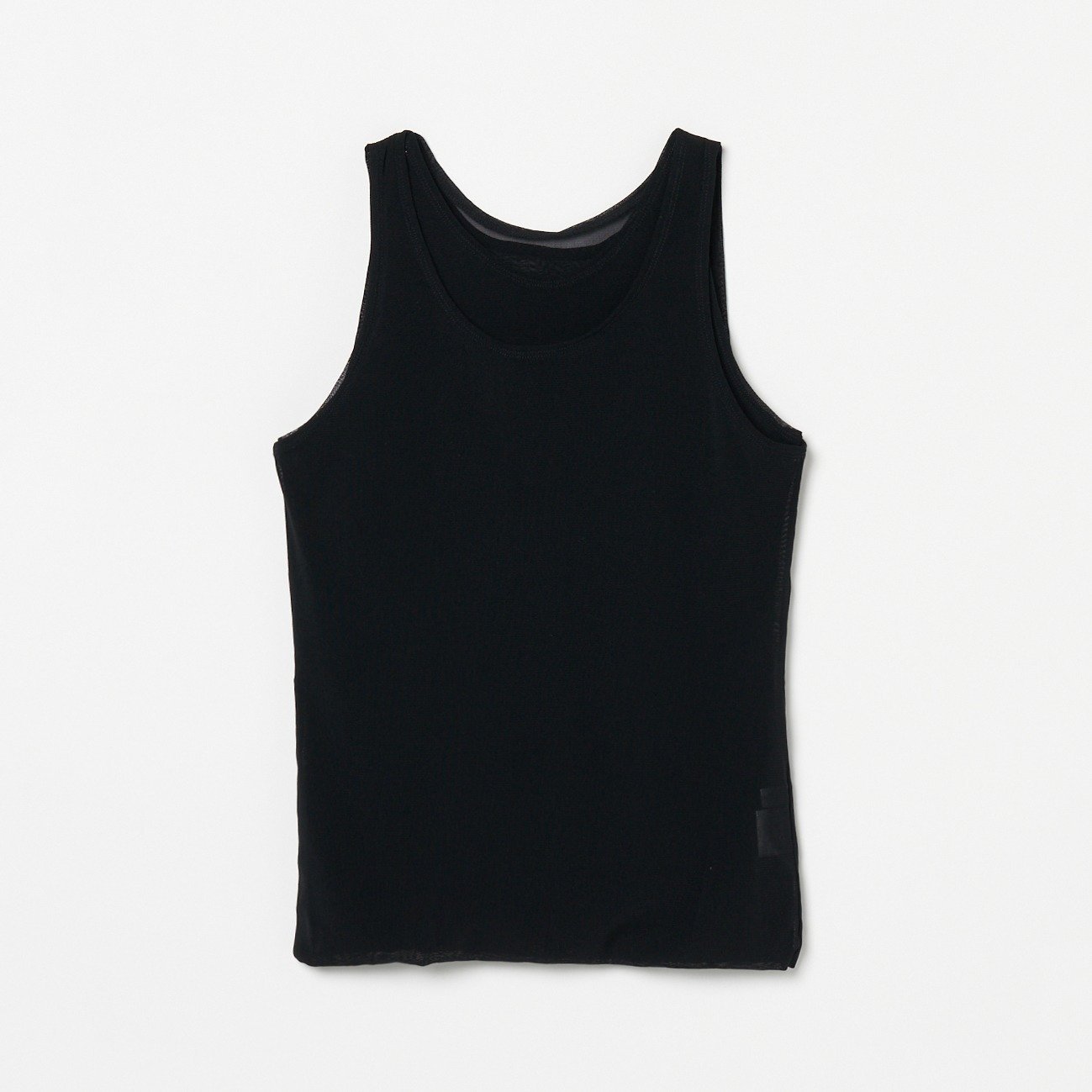 【SALE／50%OFF】HELIOPOLE DOUBLE TULLE TANK TOP エリオポール トップス カットソー・Tシャツ ブラック【送料無料】