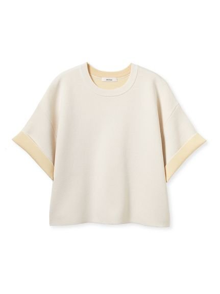 Mila Owen ダブルフェイス配色ニットプルオーバー ミラオーウェン トップス ニット ホワイト グレー ブラック【送料無料】のサムネイル