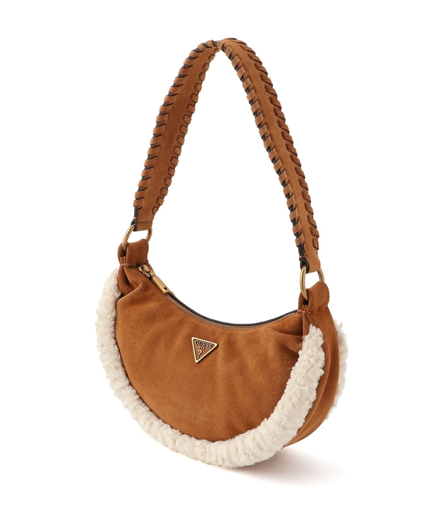 GUESS ハンドバッグ ホーボー (W)AMITA Hobo ゲス バッグ ショルダーバッグ ブラウン