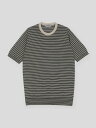 【SALE/40%OFF】JOHN SMEDLEY ボーダー柄ニットTシャツ | WILBUR | 30G EASY FIT ジョンスメドレー トップス ニット【送料無料】