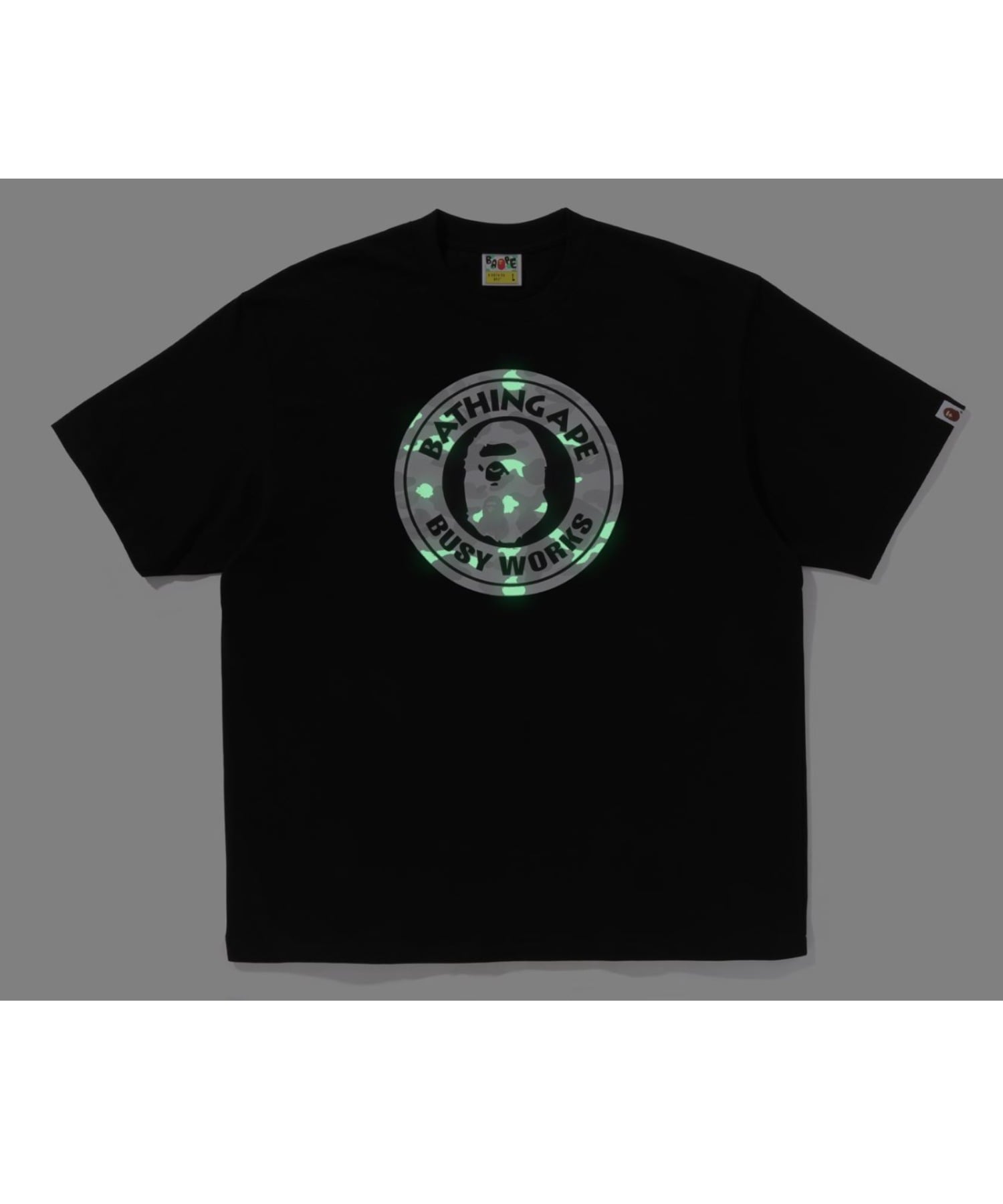 A BATHING APE (M)CITY CAMO BUSY WORKS RELAXED FIT TEE ア ベイシング エイプ トップス カットソー・Tシャツ ホワイト ブラック【送料無料】