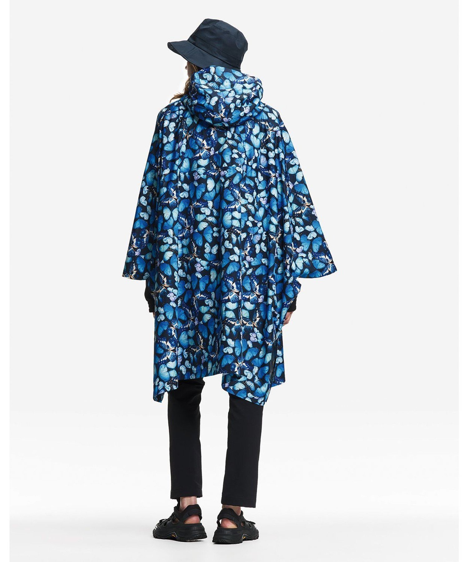AIGLE 【DEYROLLE】 透湿防水 2.5レイヤー パッカブルポンチョ エーグル ジャケット・アウター レインコート ブルー【送料無料】