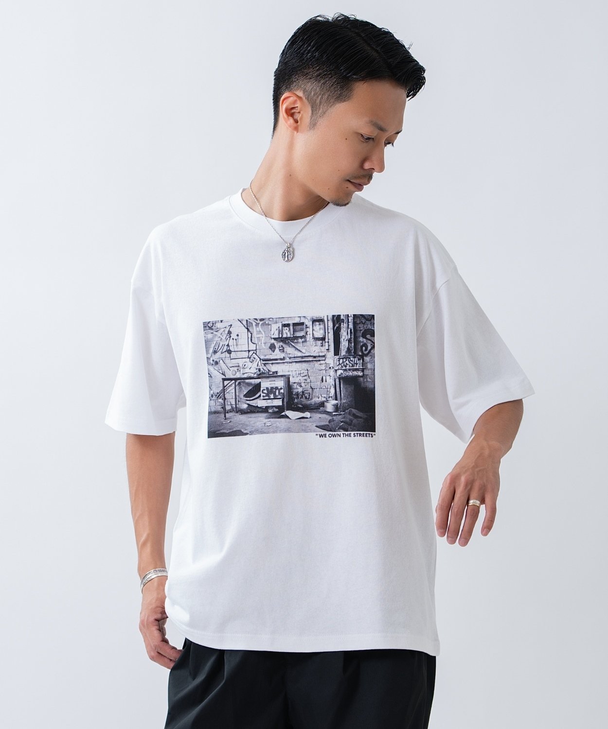 improves ストリートフォト 半袖Tシャツ インプローブス トップス カットソー・Tシャツ ホワイト