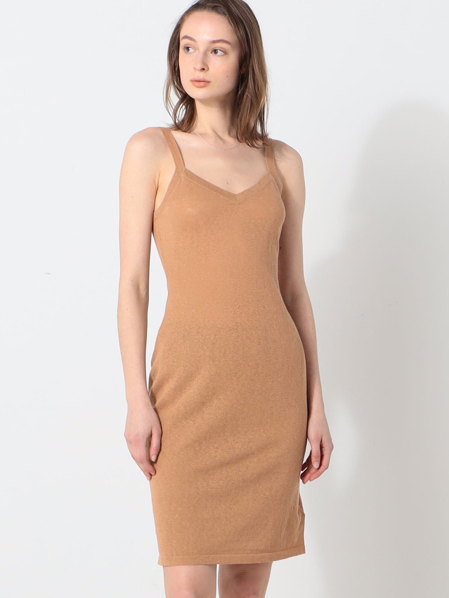 【SALE/40%OFF】JAMES PERSE リネンコットン ニットキャミソールワンピースWFGL6620 トゥモローランド トップス ニット ブラック オレンジ【送料無料】