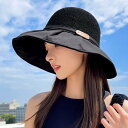 【SALE/34%OFF】miniministore 日焼け防止帽子 レディースストローハット ミニミニストア 帽子 ハット ブラウン ベージュ ブラック