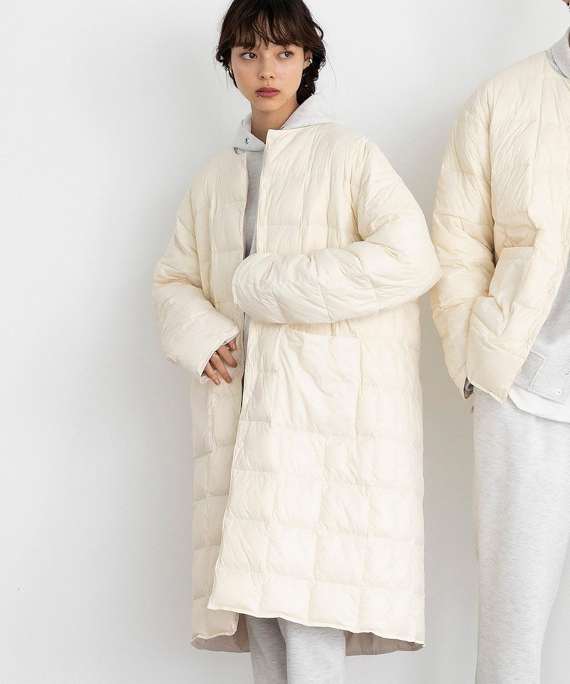 【SALE／33%OFF】coen 【WEB限定】TAION(タイオン)別注800flpロングダウンコート コーエン ジャケット・アウター ダウンジャケット・ダウンベスト ホワイト【送料無料】