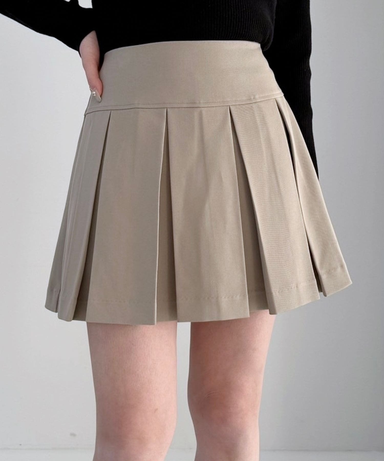 Heather ワイドプリーツミニスカート2 ヘザー スカート ミニスカート【送料無料】 3