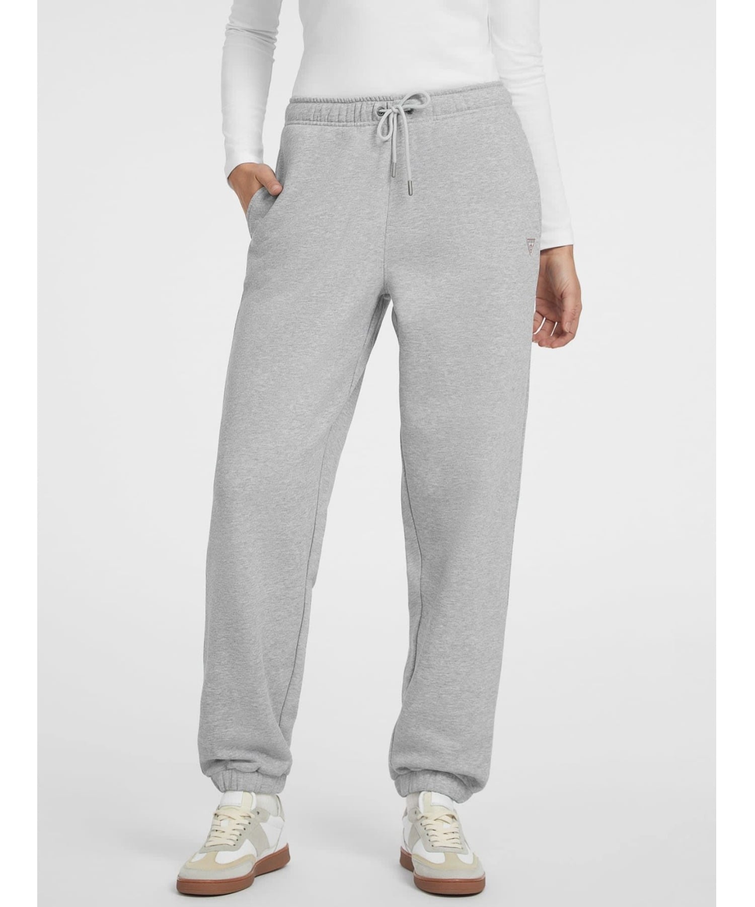 GUESS JEANS スウェットパンツ(W)MINI Label Joggers ゲス パンツ ジャージ・スウェットパンツ ホワイト グリーン グレー ブラック