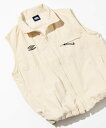 【SALE/30%OFF】UMBRO 別注 Nylon Full Zip Vest 25SS フリークスストア トップス ベスト・ジレ ブラック グレー ホワイ...