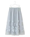 【SALE/30%OFF】HIROKO BIS GRANDE 【大きいサイズ】ドットフラワーシャーリングスカート ヒロコ ビス グランデ スカート ロング・マキ...