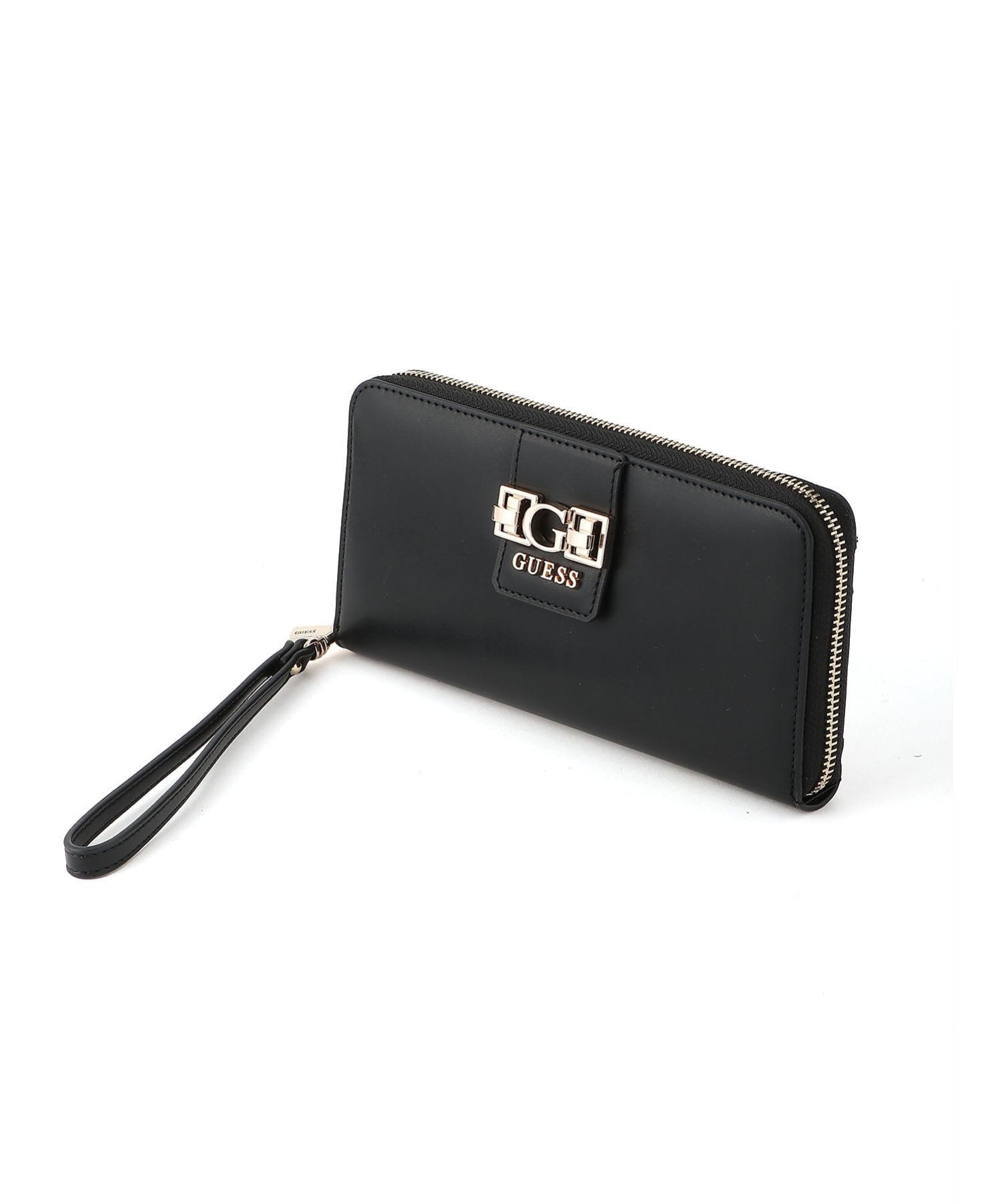 GUESS ロングウォレット (W)JANE Slg Large Zip Around ゲス 財布・ポーチ・ケース 財布 ブラック ベージュ