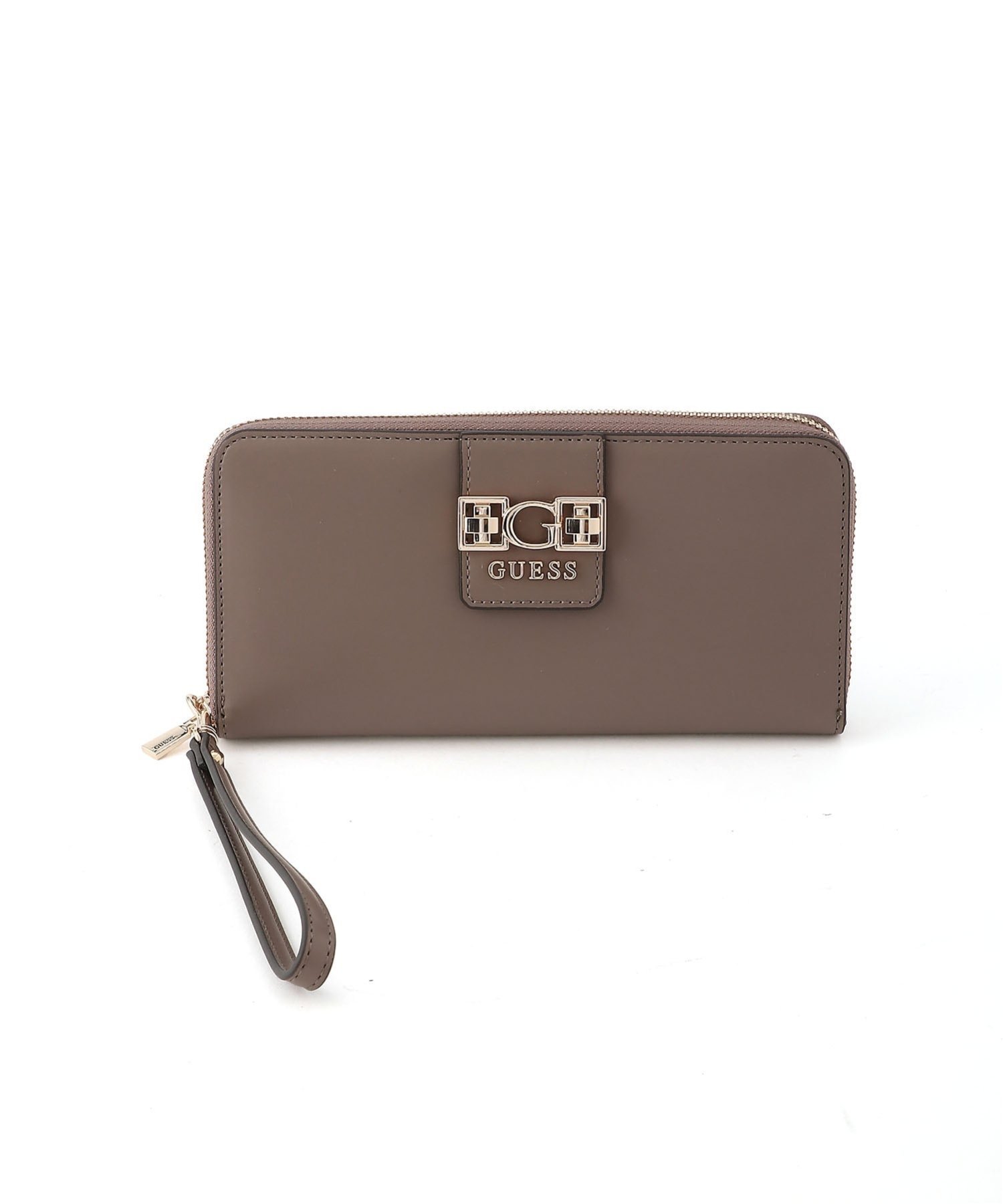 GUESS ロングウォレット (W)JANE Slg Large Zip Around ゲス 財布・ポーチ・ケース 財布 ブラック ベージュ
