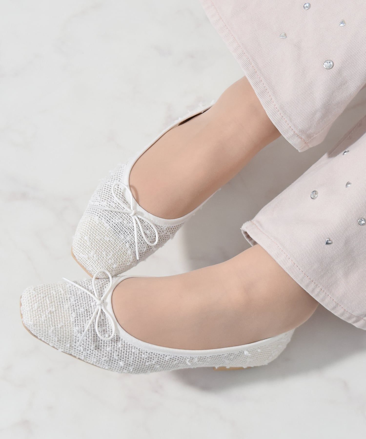 【SALE／15%OFF】Bridget Birkin 【Bridget Birkin】スクエアトゥチュールバレエシューズ ブリジットバーキン シューズ・靴 バレエシューズ【送料無料】