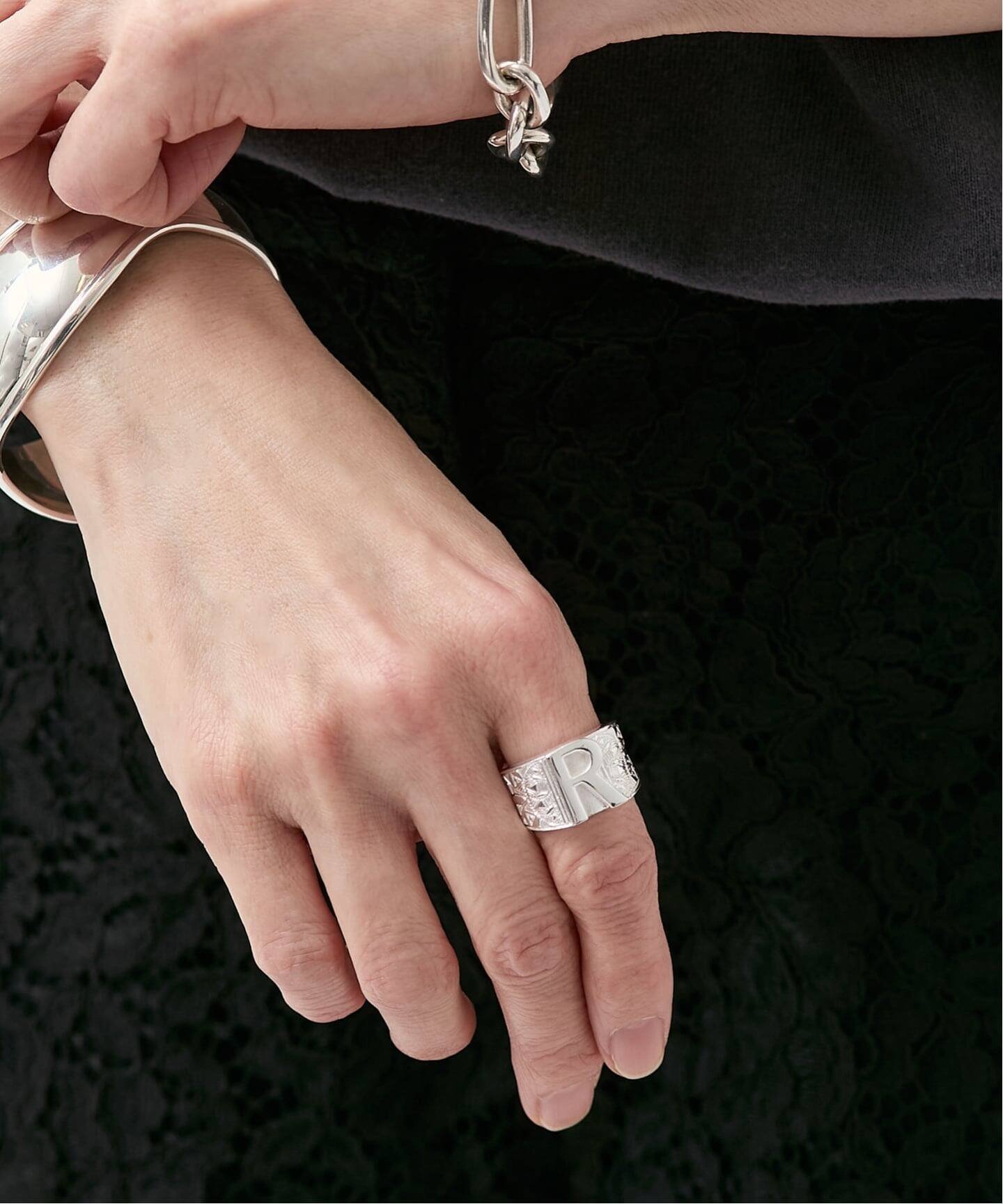 【SALE／30%OFF】VERMEIL par iena ADRAR アドラル 別注 イニシャルリング R ヴェルメイユ パー イエナ アクセサリー・腕時計 リング・指輪 シルバー【送料無料】