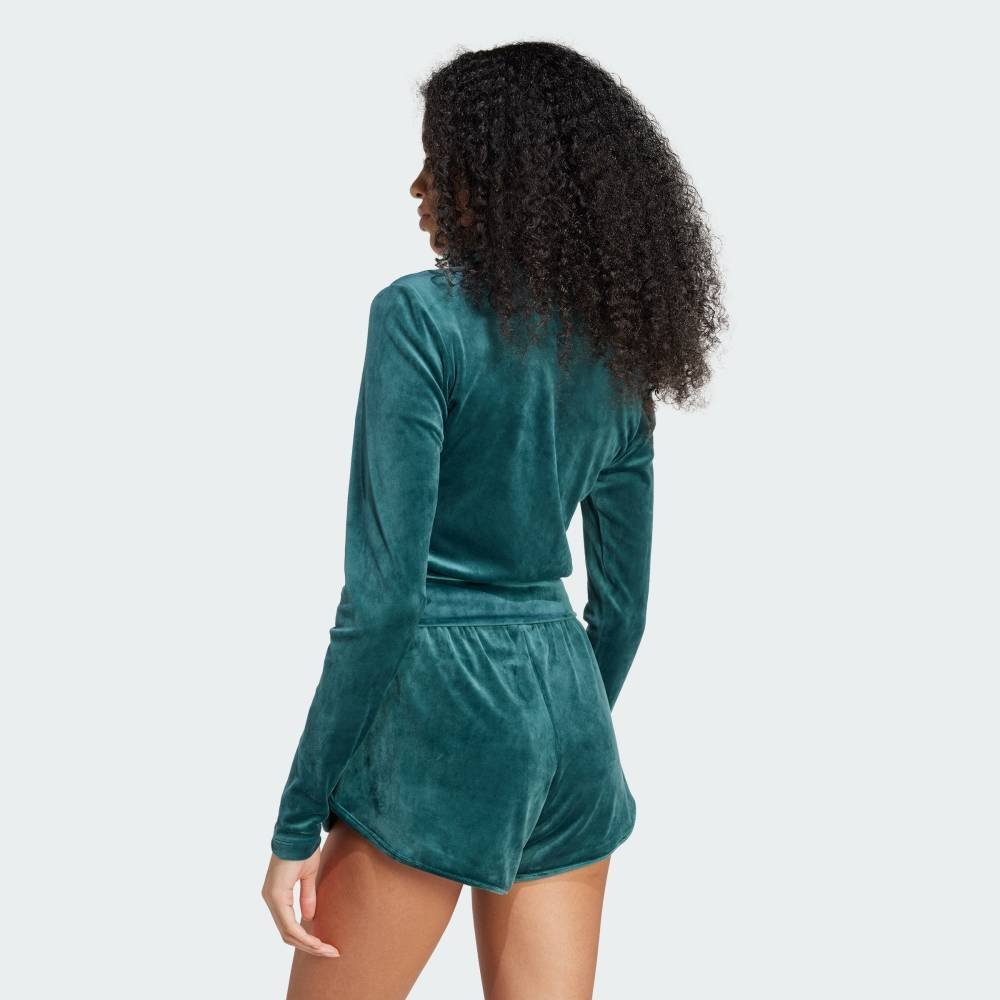 【SALE／30%OFF】adidas 【公式】アディダス adidas 返品可 エッセンシャルズ ベルベット フィッティド トラックトップ アディダス トップス その他のトップス グリーン【送料無料】