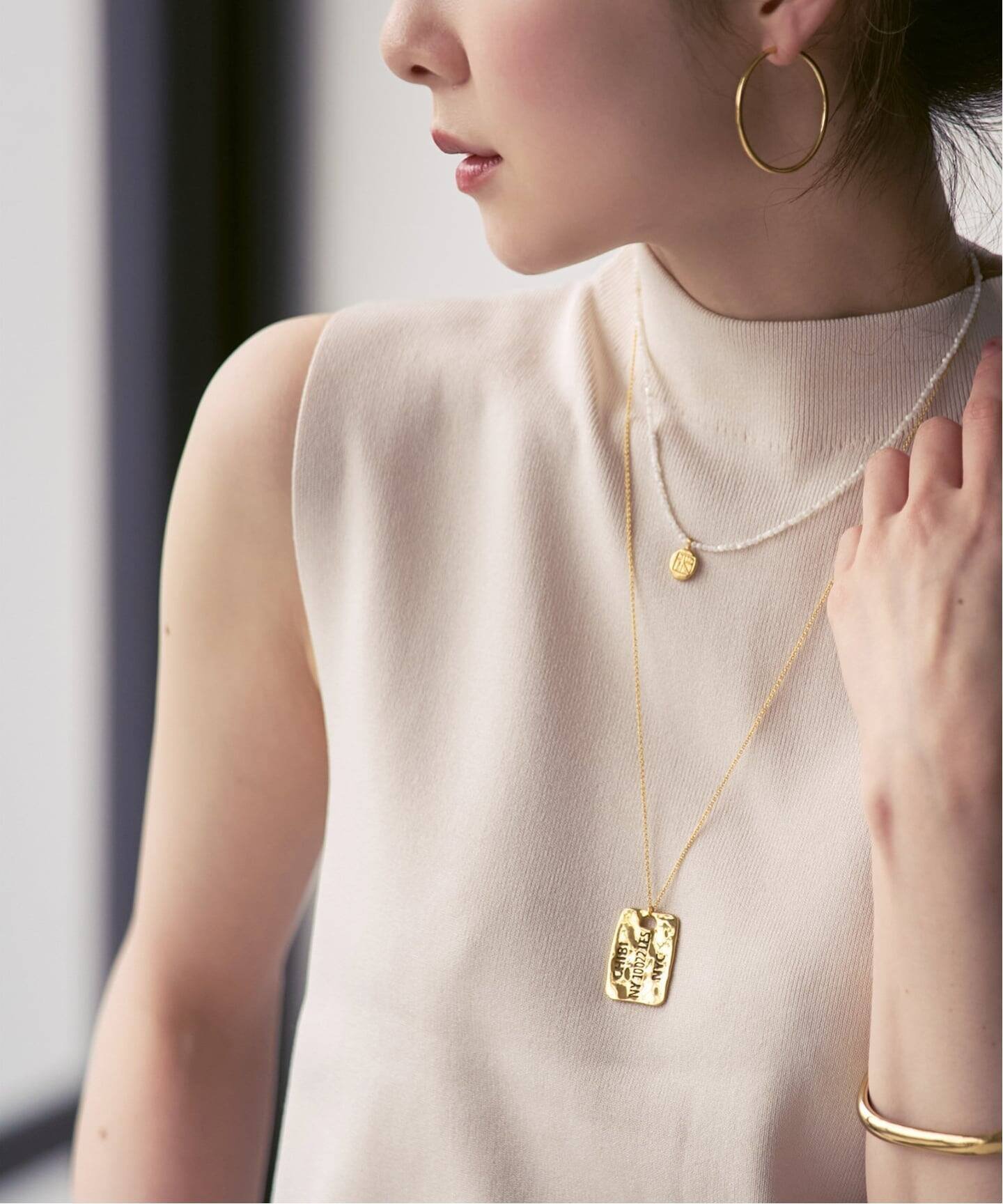 NOBLE chibi jewels/チビジュエルズ stone Amulet Necklace ノーブル アクセサリー・腕時計 ネックレス ホワイト【送料無料】
