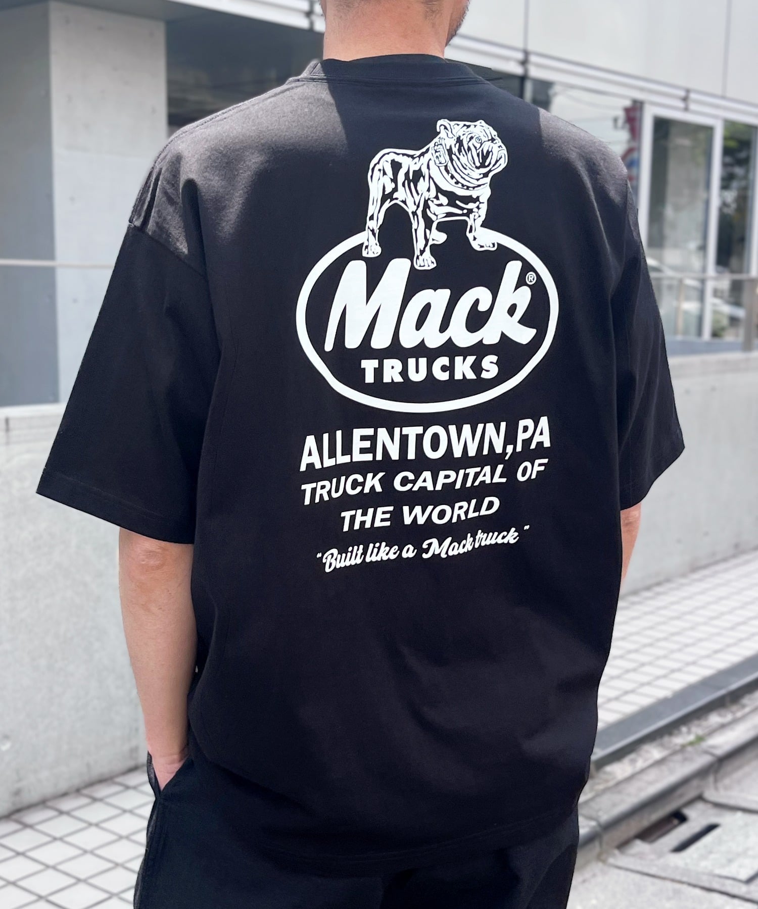 【SALE／5%OFF】yield MACK TRUCKS 8.1オンス ヘビーウェイトTシャツ イールド トップス カットソー・Tシャツ ブラック ホワイト ネイビー【送料無料】