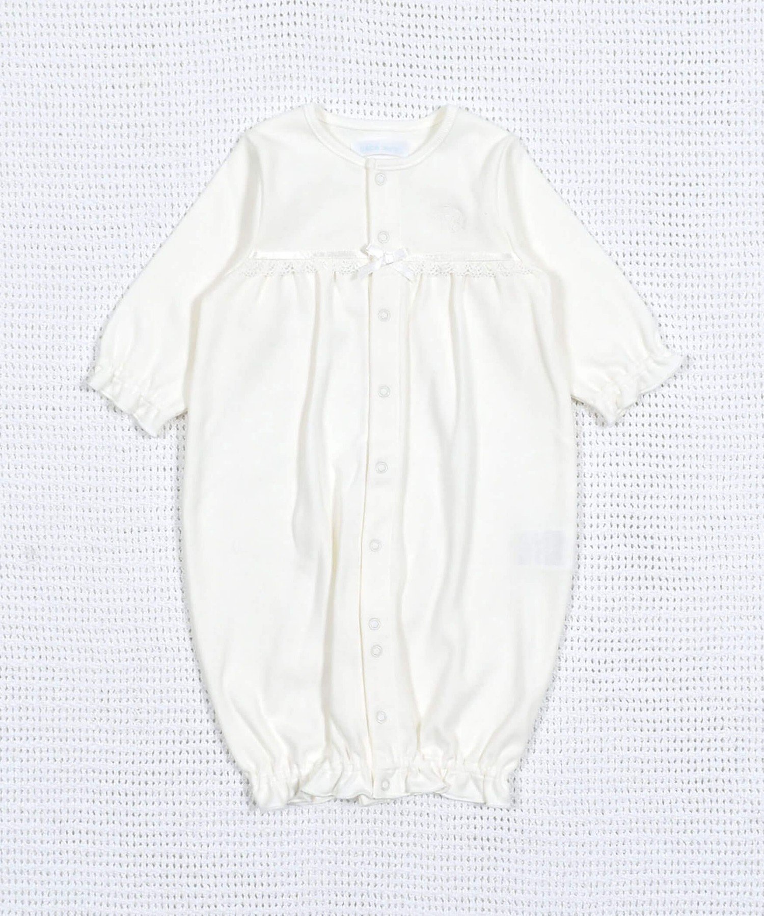 ベベ　ベビー服 fillot de bebe reduction 【日本製】スムース2WAYオール(50~75cm) ベベ オンライン ストア マタニティウェア・ベビー用品 ロンパース・カバーオール ホワイト【送料無料】