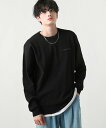 【SALE/5%OFF】CONVERSE ミラノリブクルーセーター カジュアル トップス ニット ホワイト ブラック ブルー グレー【送料無料】