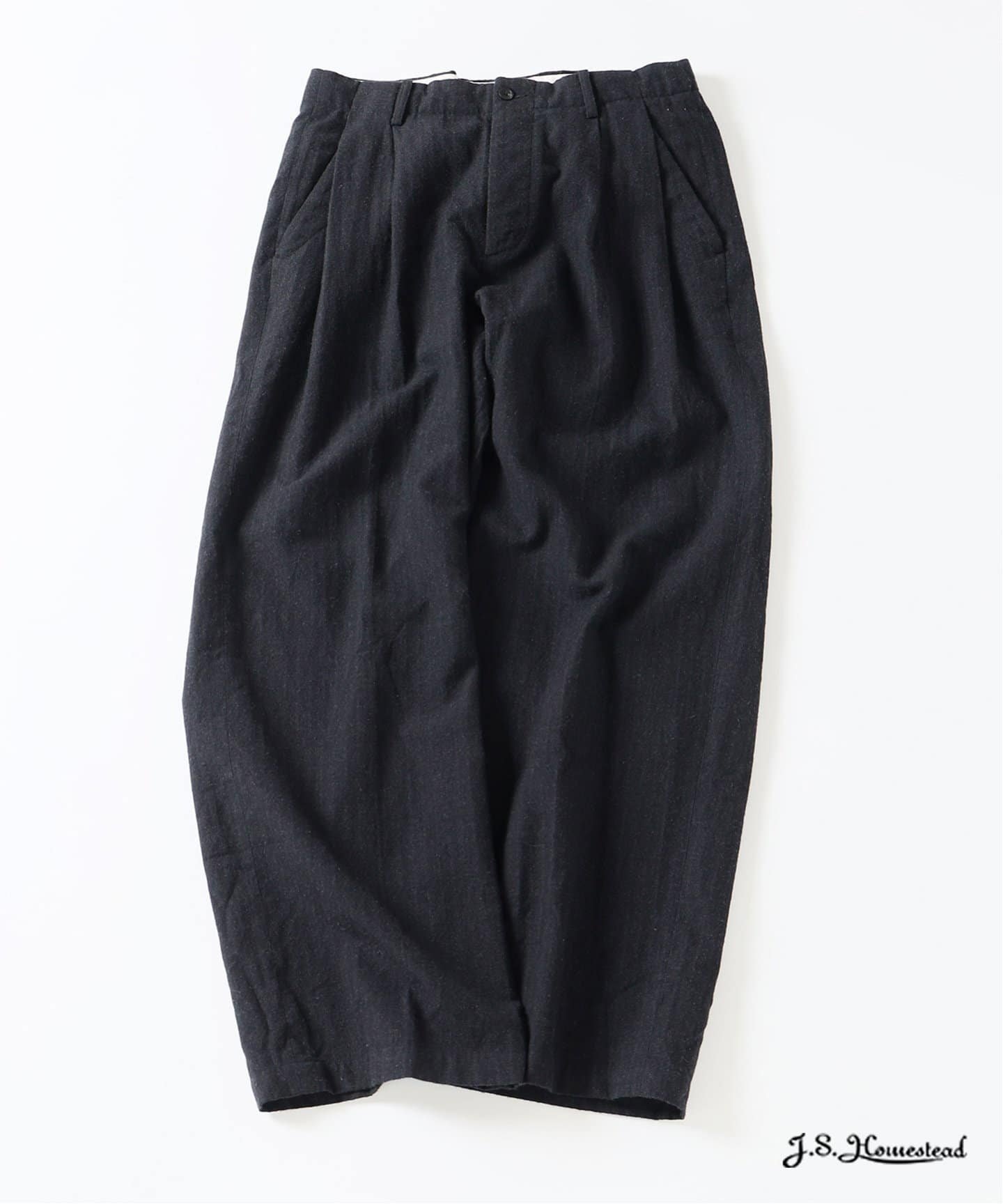 JOURNAL STANDARD 《予約》J.S.Homestead / W/L/Si バックル バック パンツ ジャーナル スタンダード パンツ スラックス・ドレスパンツ ブラック【送料無料】