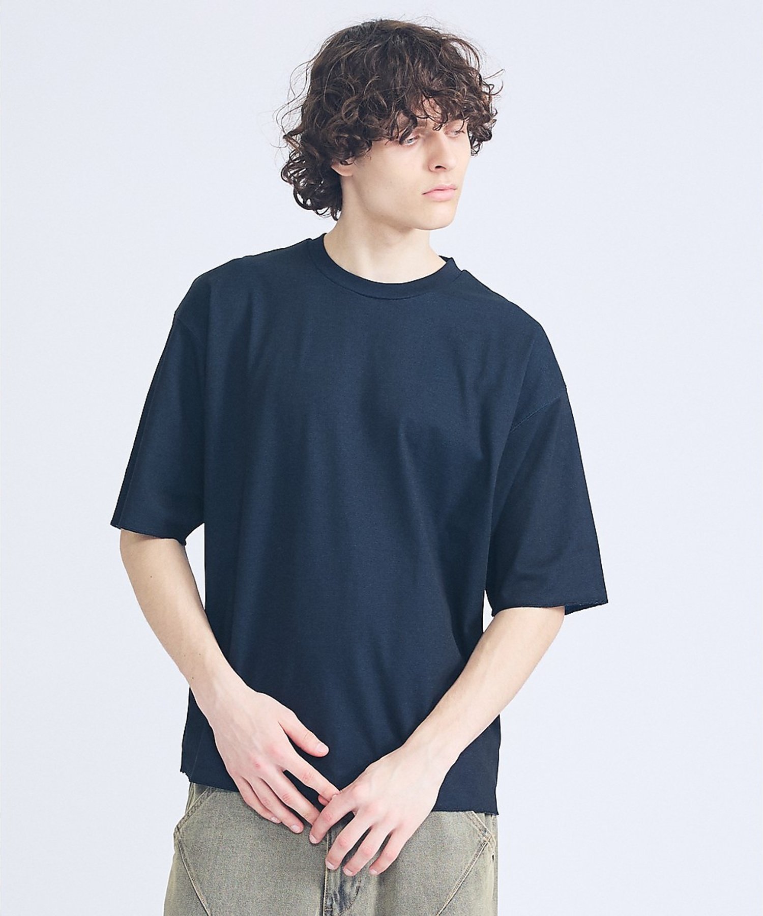 【SALE／20%OFF】ABAHOUSE LASTWORD 【リバーシブル配色】バックメッシュ 半袖Tシャツ / オーバーサイズ アバハウス トップス カットソー・Tシャツ グリーン ブラック ネイビー グレー【送料無料】